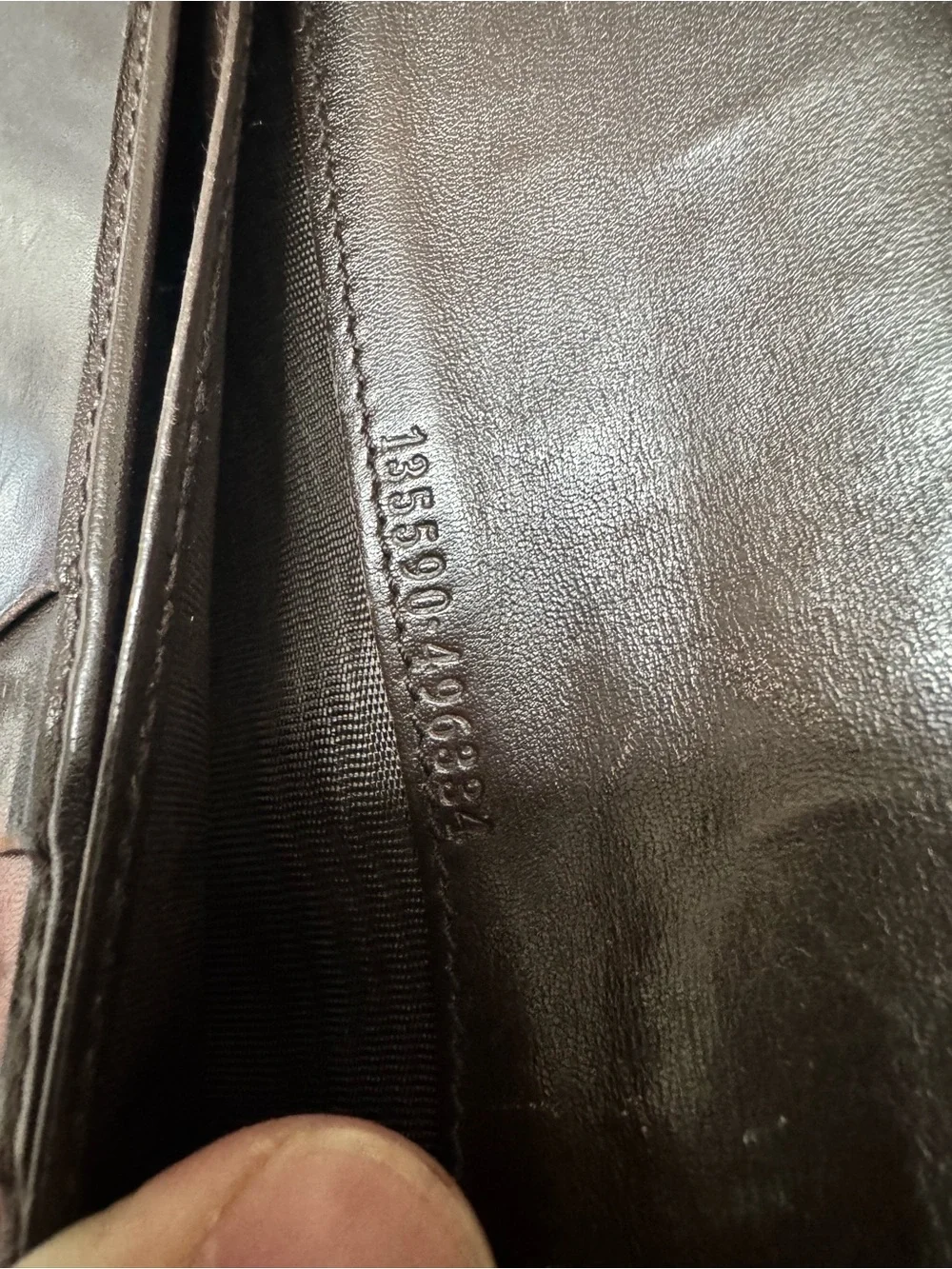 Gucci Brown GG Monogram Zip Around Card Holder Wallet